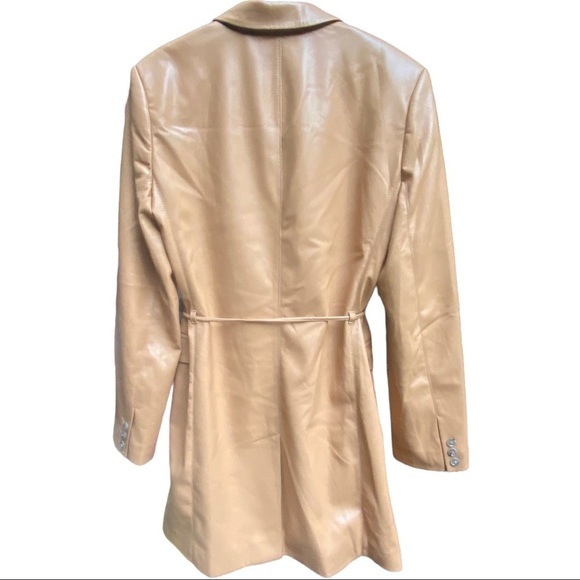 NWT NANUSHKA Remi Vegan Leather Blazer Dress - Picture 4 of 9